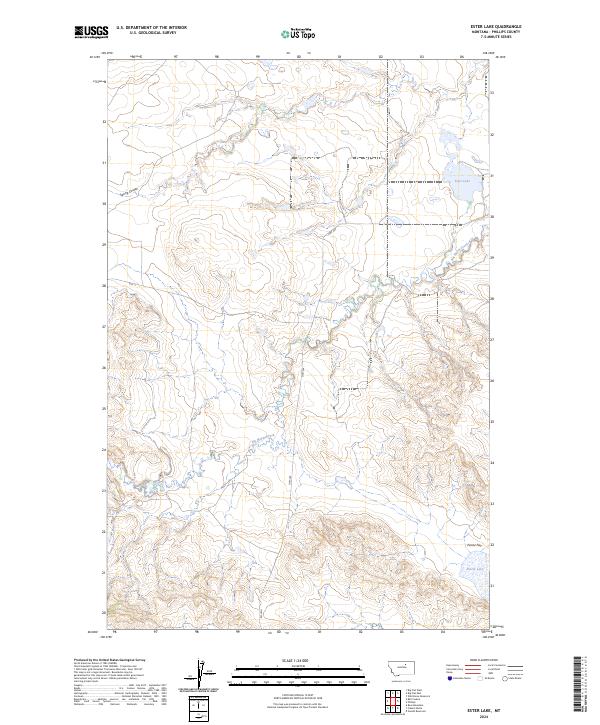 Ester Lake 2024 topographic map thumbnail