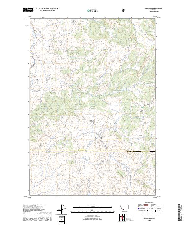 Eureka Basin topographic map thumbnail