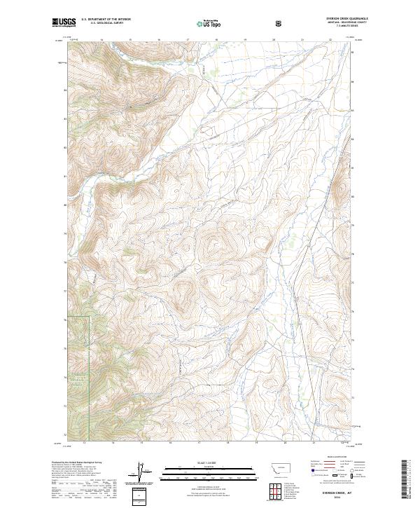Everson Creek topographic map thumbnail