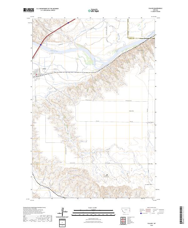 Fallon 2024 topographic map thumbnail