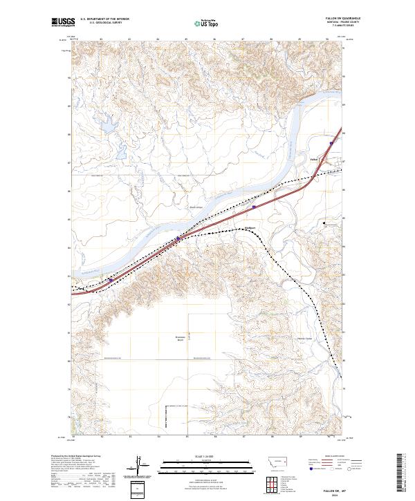 Fallon SW 2024 topographic map thumbnail