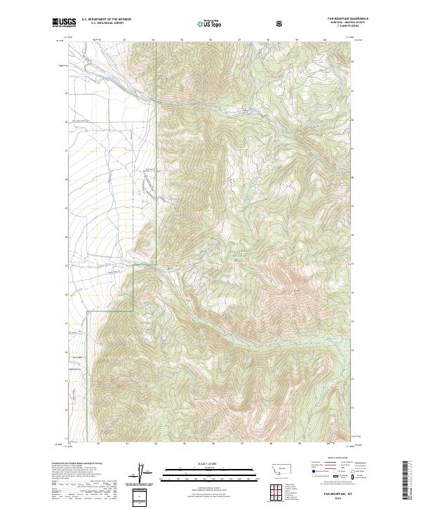 Fan Mountain 2024 topographic map thumbnail