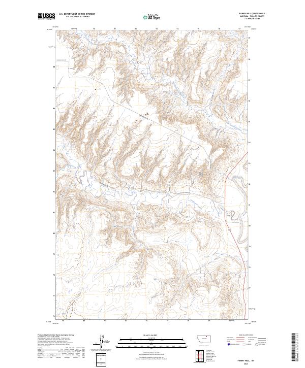 Fanny Hill 2024 topographic map thumbnail