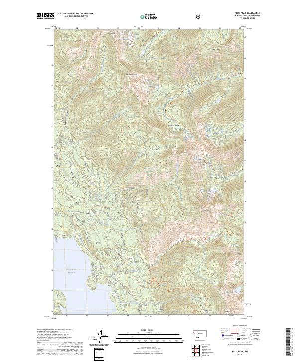 Felix Peak topographic map thumbnail