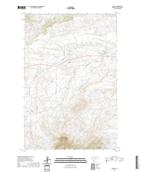 Fergus topographic map thumbnail