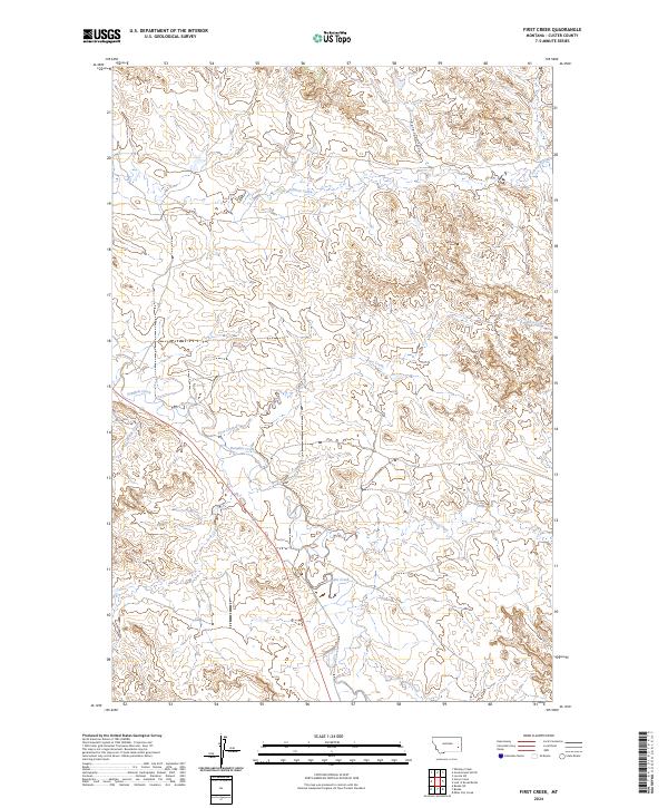 First Creek topographic map thumbnail