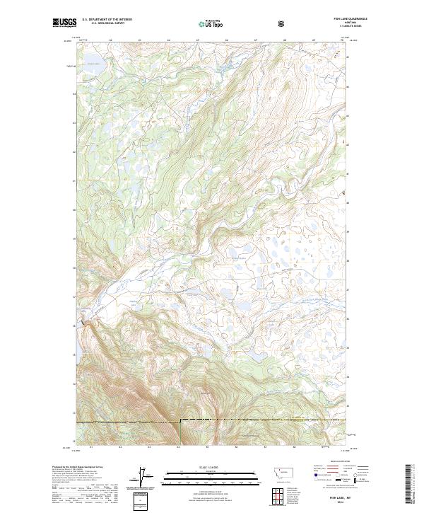 Fish Lake topographic map thumbnail