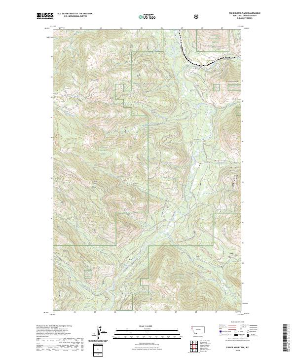 Fisher Mountain 2024 topographic map thumbnail