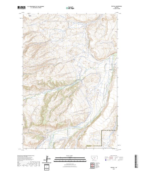 Fishtail topographic map thumbnail