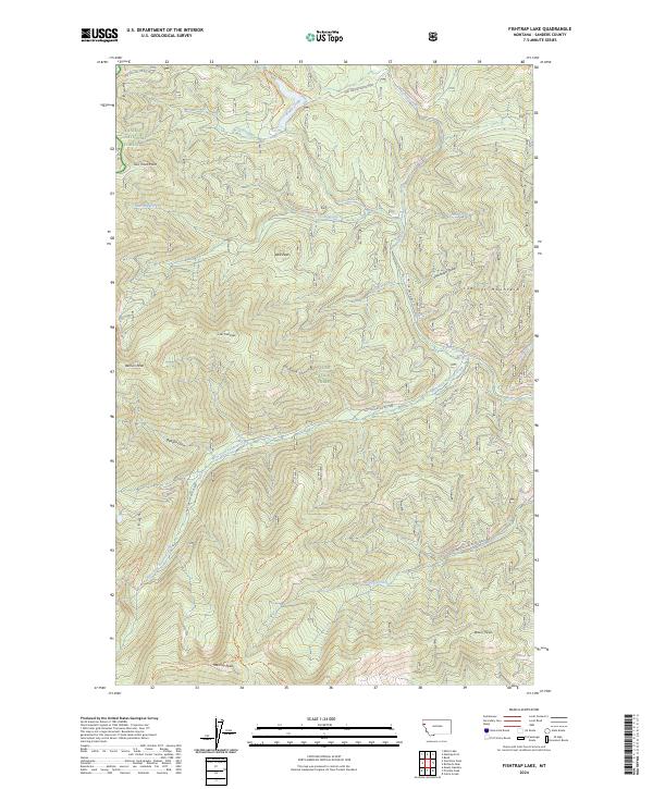 Fishtrap Lake topographic map thumbnail