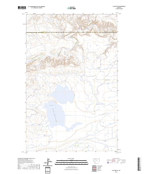 Flag Butte 2024 topographic map thumbnail