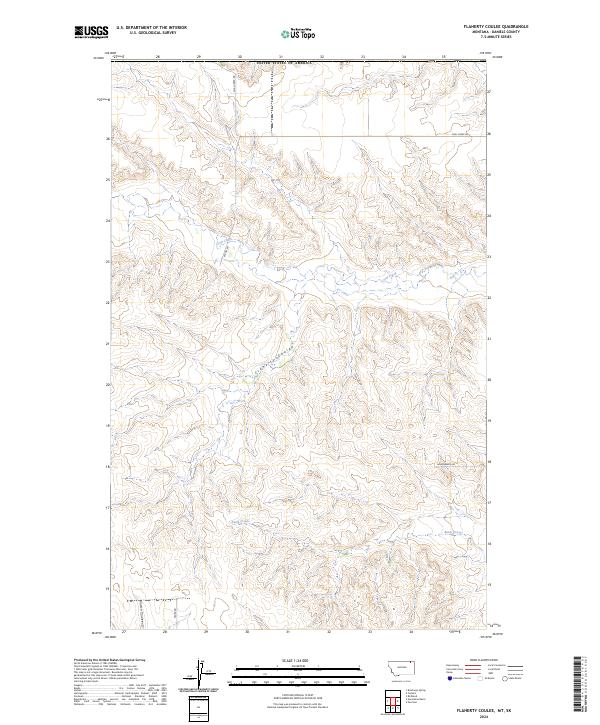 Flaherty Coulee 2024 topographic map thumbnail