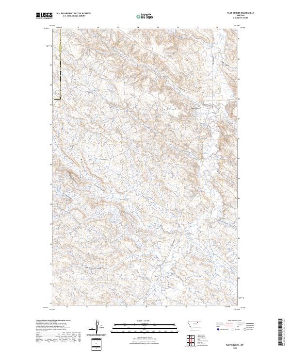 Flat Coulee topographic map thumbnail