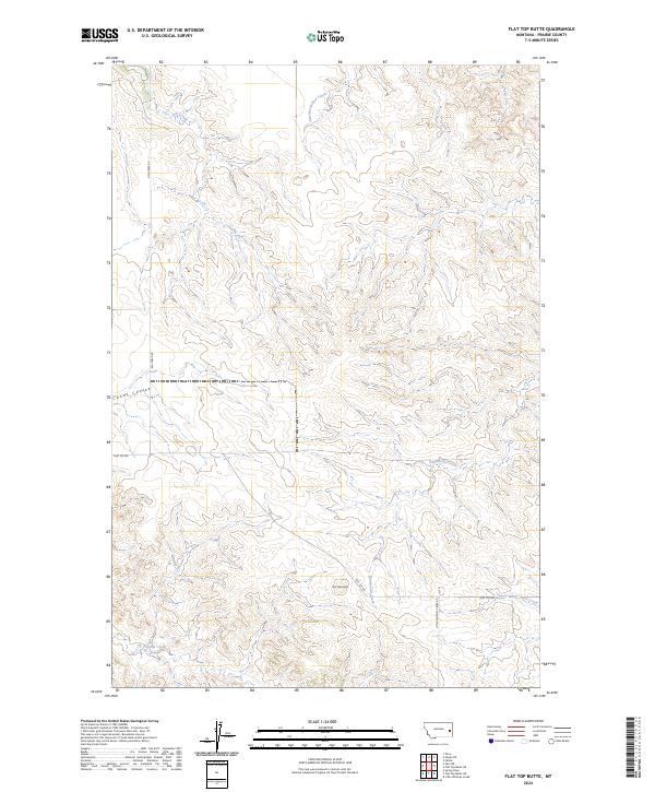 Flat Top Butte topographic map thumbnail