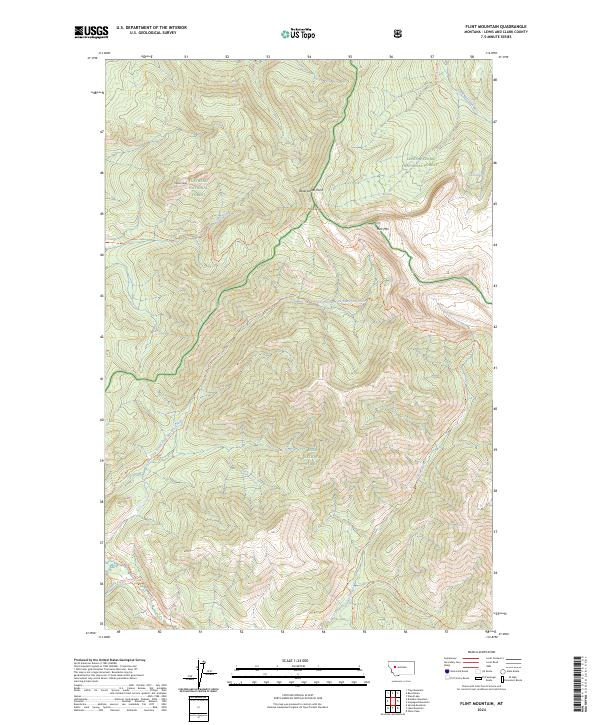 Flint Mountain 2024 topographic map thumbnail