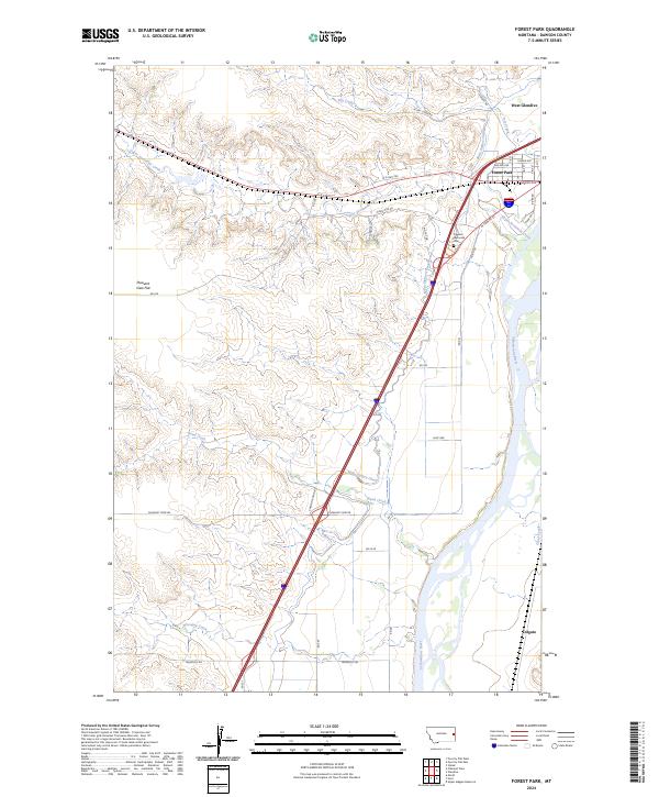 Forest Park 2024 topographic map thumbnail