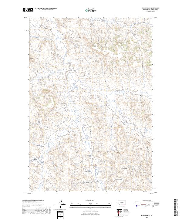 Forks Ranch 2024 topographic map thumbnail