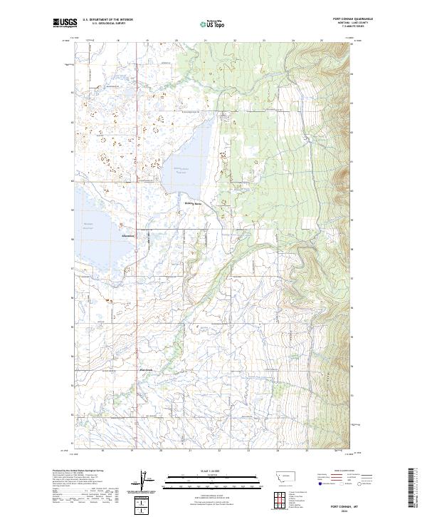 Fort Connah topographic map thumbnail