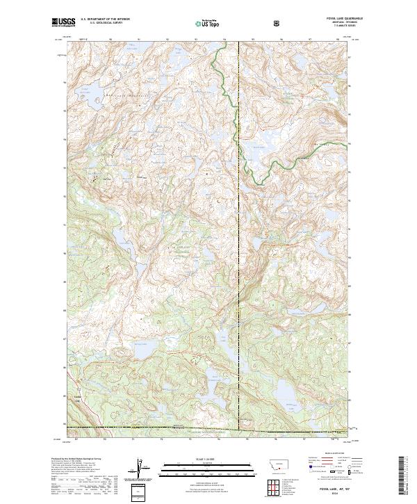 Fossil Lake topographic map thumbnail
