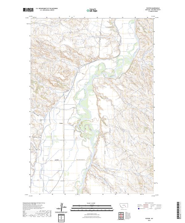 Foster topographic map thumbnail
