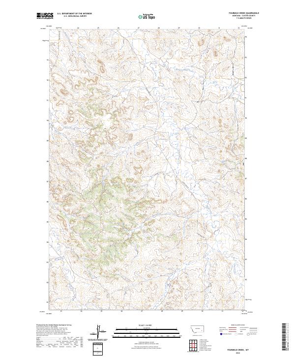 Fourmile Creek topographic map thumbnail