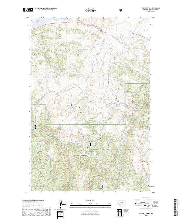 Fourmile Spring topographic map thumbnail