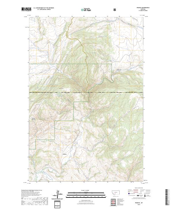 Francis topographic map thumbnail