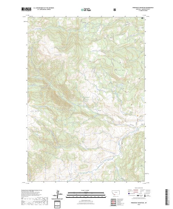 Freezeout Mountain topographic map thumbnail