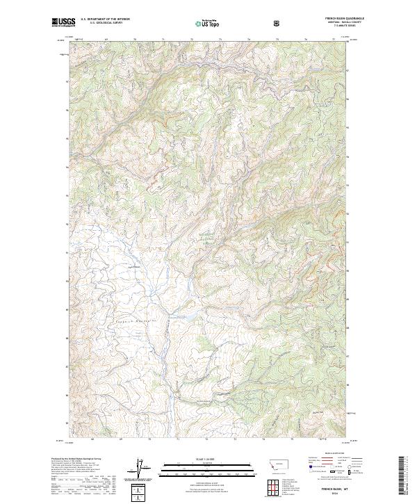 French Basin topographic map thumbnail