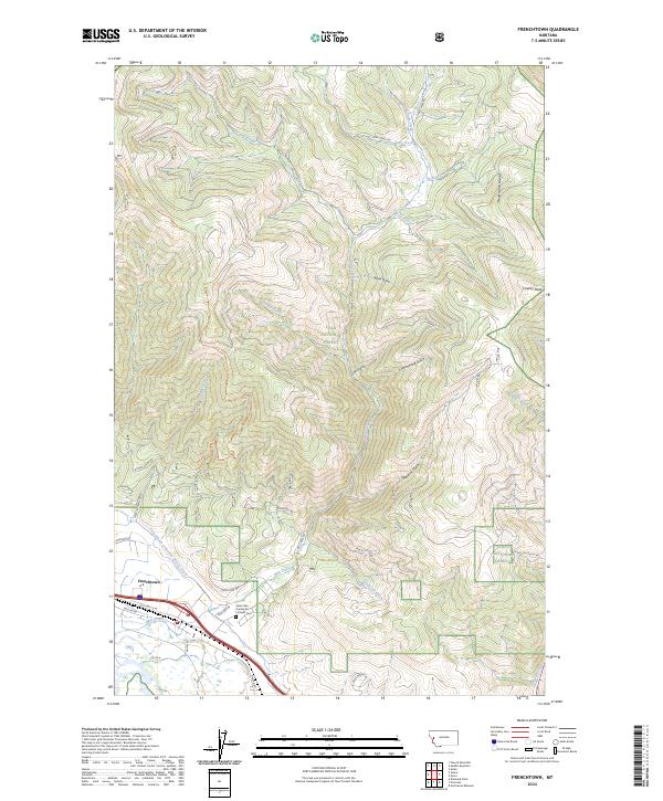 Frenchtown 2024 topographic map thumbnail