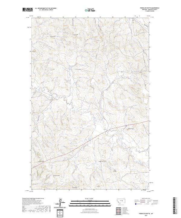 Froehlich Butte topographic map thumbnail