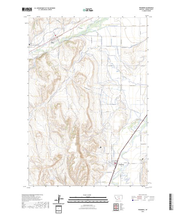 Fromberg topographic map thumbnail