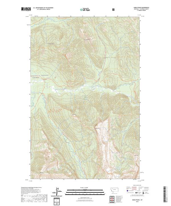 Gable Peaks 2024 topographic map thumbnail