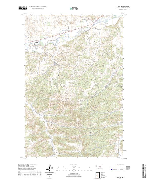Gage NE topographic map thumbnail