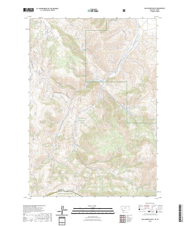 Gallagher Gulch 2024 topographic map thumbnail