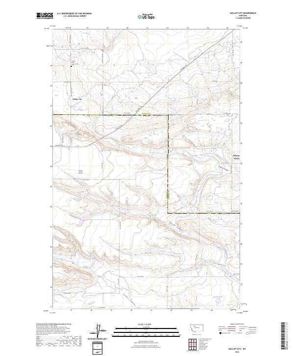 Gallup City topographic map thumbnail