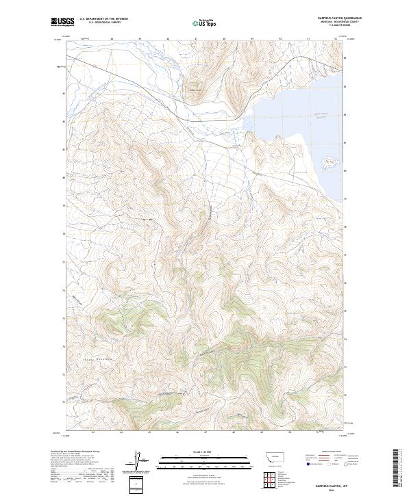 Garfield Canyon topographic map thumbnail