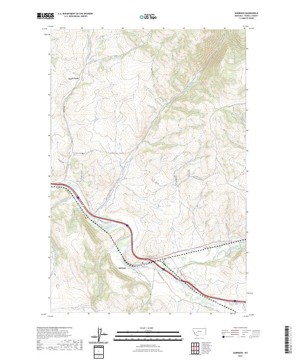 Garrison 2024 topographic map thumbnail