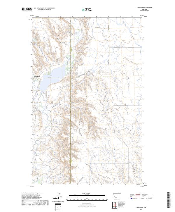 Genevieve topographic map thumbnail