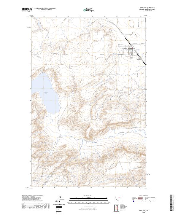 Geraldine topographic map thumbnail
