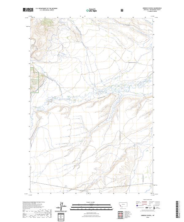 Gibbons School topographic map thumbnail