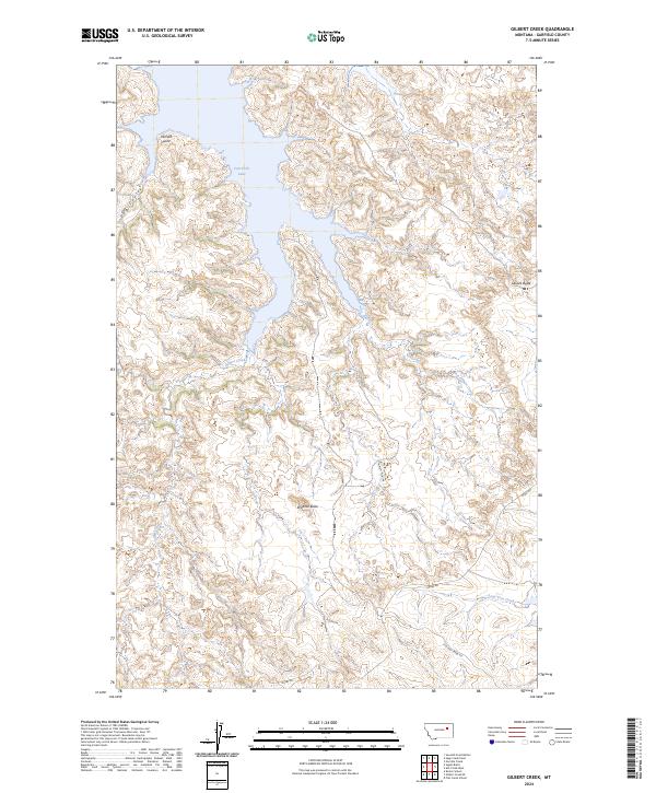Gilbert Creek topographic map thumbnail
