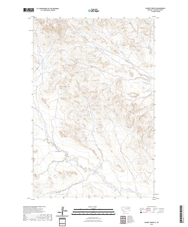 Gilbert Creek SE topographic map thumbnail