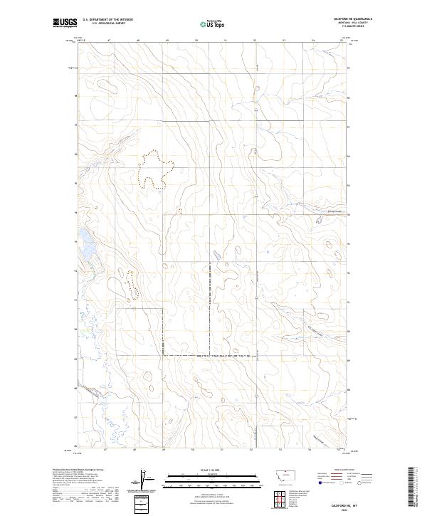 Gildford NE topographic map thumbnail