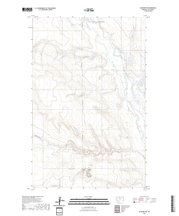 Gildford NW topographic map thumbnail
