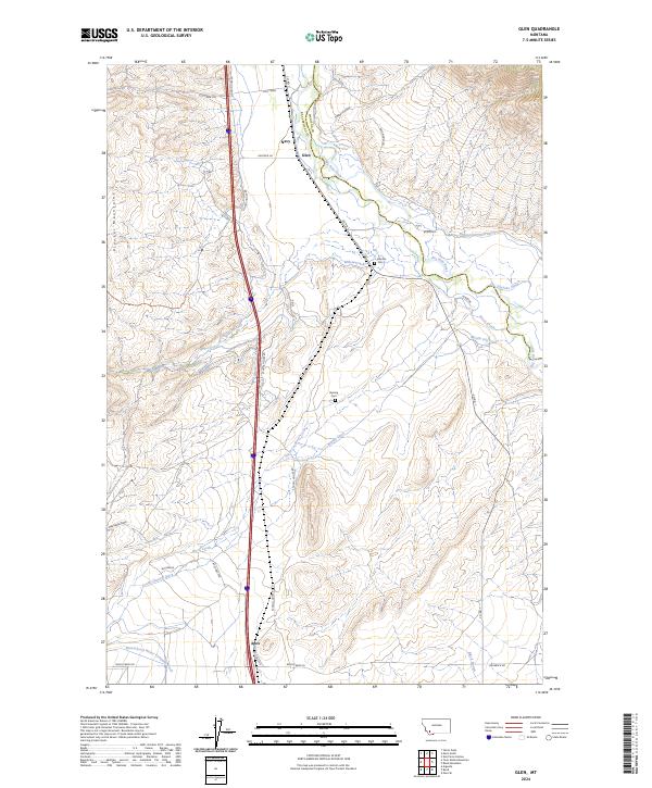 Glen 2024 topographic map thumbnail
