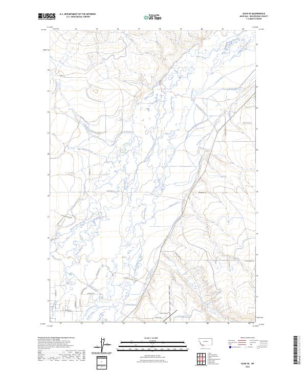 Glen SE 2024 topographic map thumbnail