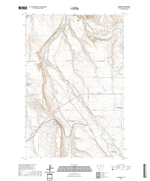 Glengarry 2024 topographic map thumbnail