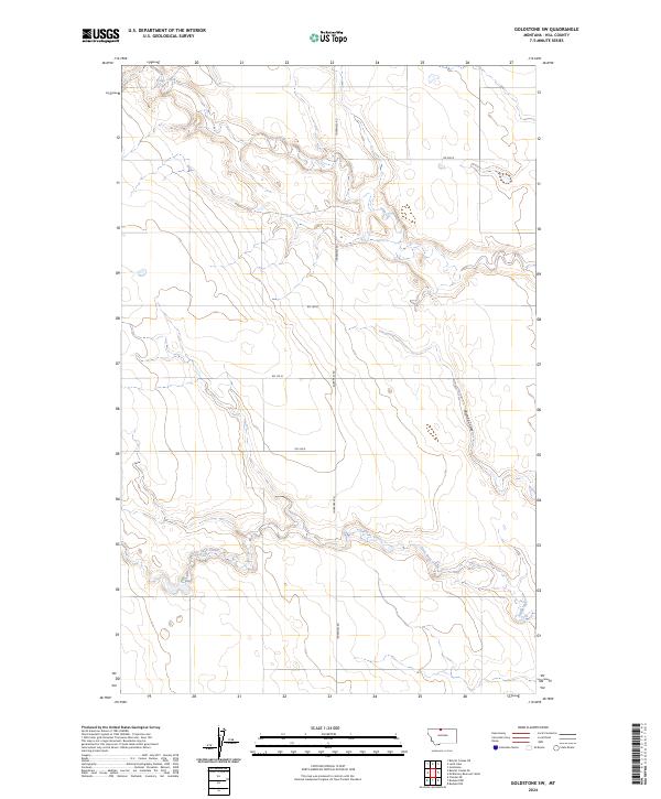 Goldstone SW topographic map thumbnail