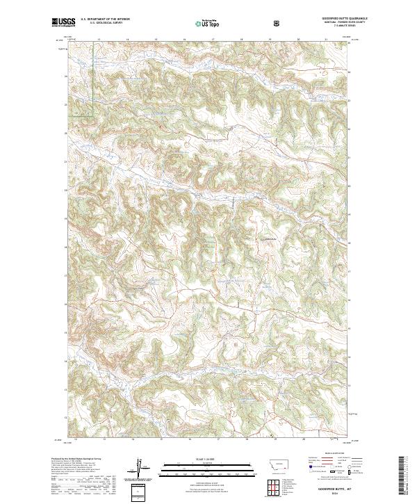 Goodspeed Butte topographic map thumbnail